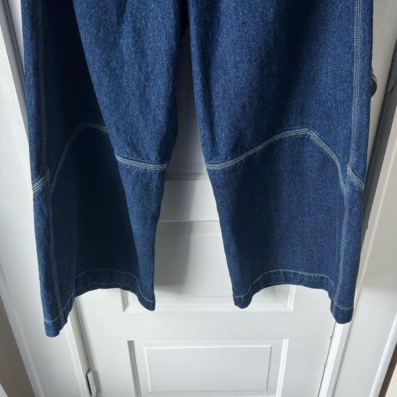John Galt by Brandy Melville Dark Blue Wide Leg Jeans - Picture 6 of 8
